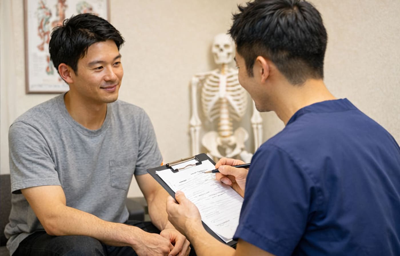 カウンセリングを行っている様子