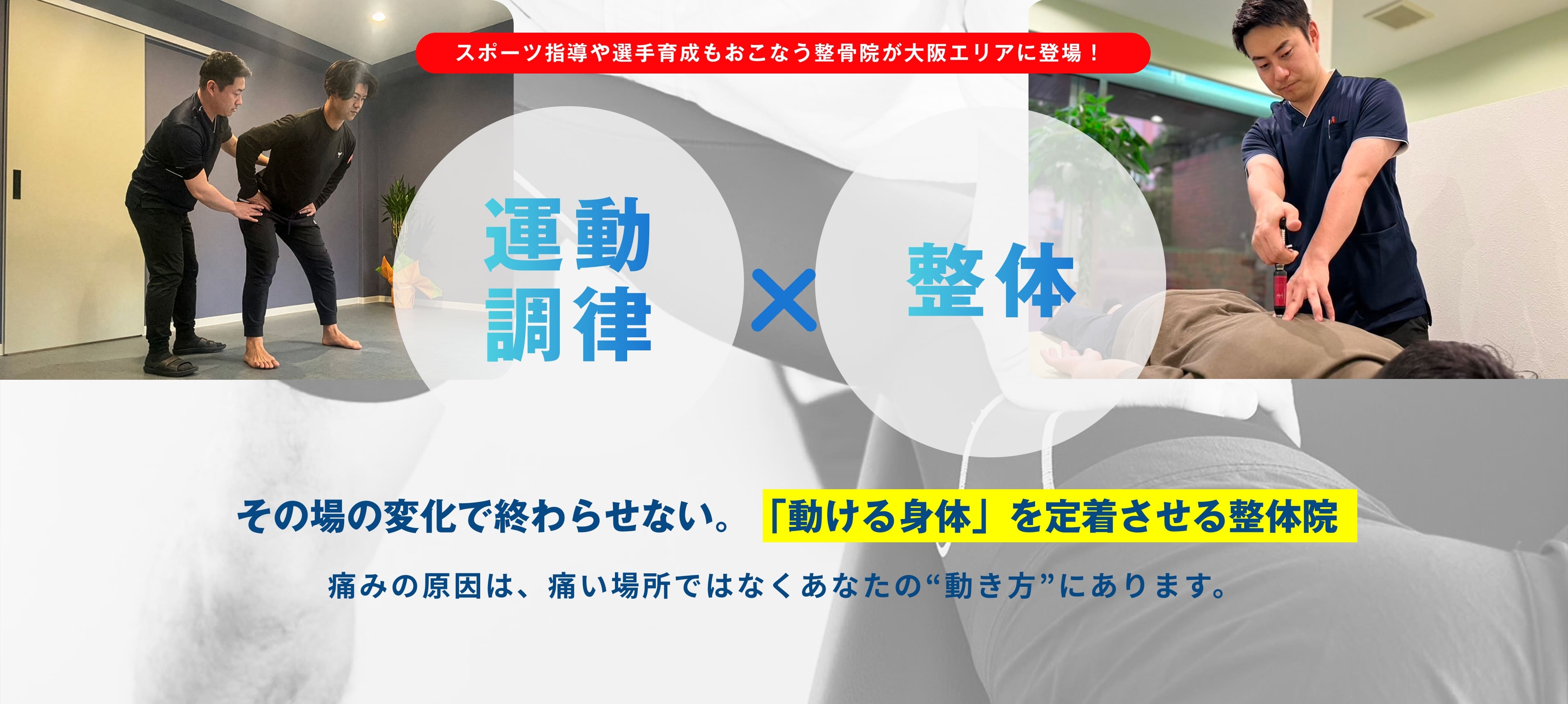 運動調律と整体を掛け合わせて、動ける身体を定着させる整体院 のうLabo真田山院